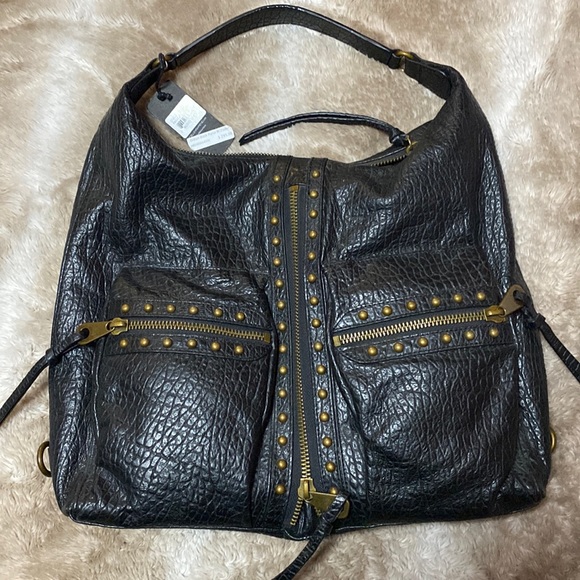 Joelle Hawkens Bags Brand New Joelle Hawkens Black Studded Leather